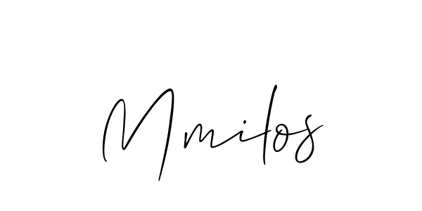 Create a beautiful signature design for name Mmilos. With this signature (Allison_Script) fonts, you can make a handwritten signature for free. Mmilos signature style 2 images and pictures png