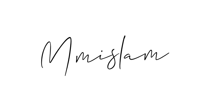 Allison_Script is a professional signature style that is perfect for those who want to add a touch of class to their signature. It is also a great choice for those who want to make their signature more unique. Get Mmislam name to fancy signature for free. Mmislam signature style 2 images and pictures png