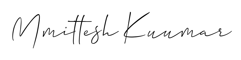 Download transparent PNG signature for name Mmittesh Kuumar styled with Allison_Script font. Ready to paste directly into PDF and Word agreements. Mmittesh Kuumar signature style 2 images and pictures png