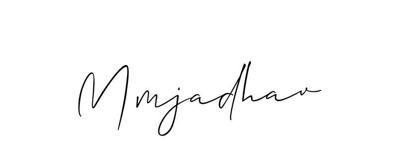 Mmjadhav stylish signature style. Best Handwritten Sign (Allison_Script) for my name. Handwritten Signature Collection Ideas for my name Mmjadhav. Mmjadhav signature style 2 images and pictures png