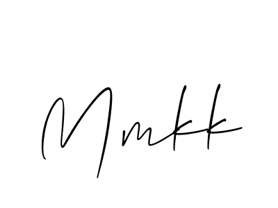 You should practise on your own different ways (Allison_Script) to write your name (Mmkk) in signature. don't let someone else do it for you. Mmkk signature style 2 images and pictures png