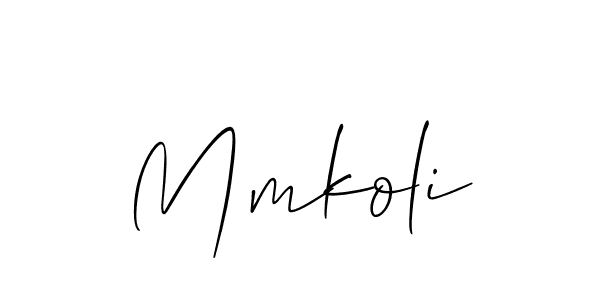 Design your own signature with our free online signature maker. With this signature software, you can create a handwritten (Allison_Script) signature for name Mmkoli. Mmkoli signature style 2 images and pictures png