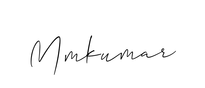 It looks lik you need a new signature style for name Mmkumar. Design unique handwritten (Allison_Script) signature with our free signature maker in just a few clicks. Mmkumar signature style 2 images and pictures png