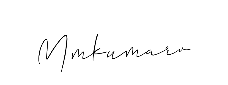 The best way (Allison_Script) to make a short signature is to pick only two or three words in your name. The name Mmkumarv include a total of six letters. For converting this name. Mmkumarv signature style 2 images and pictures png