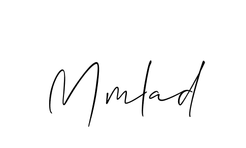Design your own signature with our free online signature maker. With this signature software, you can create a handwritten (Allison_Script) signature for name Mmlad. Mmlad signature style 2 images and pictures png