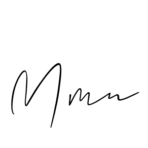 Design your own signature with our free online signature maker. With this signature software, you can create a handwritten (Allison_Script) signature for name Mmn. Mmn signature style 2 images and pictures png