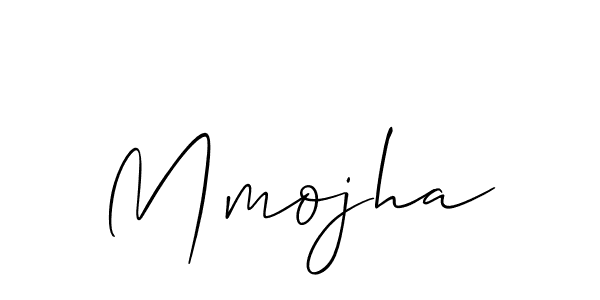 Create a beautiful signature design for name Mmojha. With this signature (Allison_Script) fonts, you can make a handwritten signature for free. Mmojha signature style 2 images and pictures png