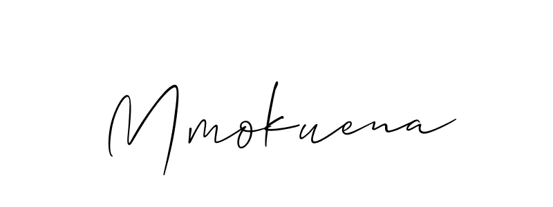 Also we have Mmokuena name is the best signature style. Create professional handwritten signature collection using Allison_Script autograph style. Mmokuena signature style 2 images and pictures png