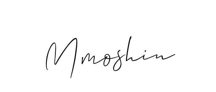 How to make Mmoshin name signature. Use Allison_Script style for creating short signs online. This is the latest handwritten sign. Mmoshin signature style 2 images and pictures png
