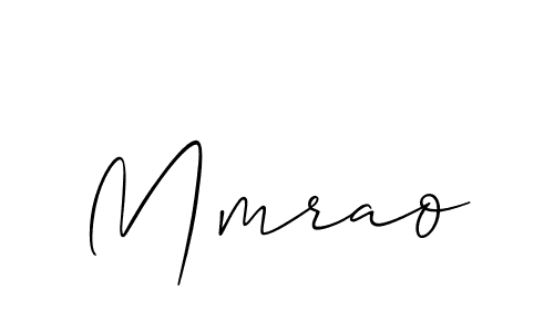 You should practise on your own different ways (Allison_Script) to write your name (Mmrao) in signature. don't let someone else do it for you. Mmrao signature style 2 images and pictures png