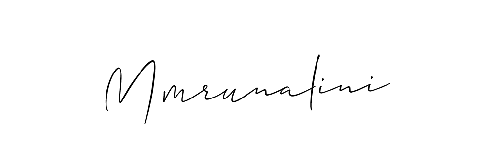 Make a beautiful signature design for name Mmrunalini. With this signature (Allison_Script) style, you can create a handwritten signature for free. Mmrunalini signature style 2 images and pictures png