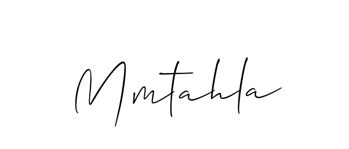 Also You can easily find your signature by using the search form. We will create Mmtahla name handwritten signature images for you free of cost using Allison_Script sign style. Mmtahla signature style 2 images and pictures png