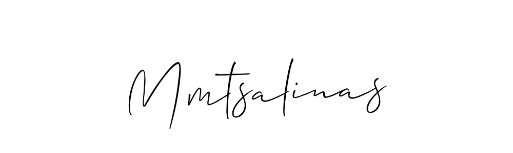 You should practise on your own different ways (Allison_Script) to write your name (Mmtsalinas) in signature. don't let someone else do it for you. Mmtsalinas signature style 2 images and pictures png