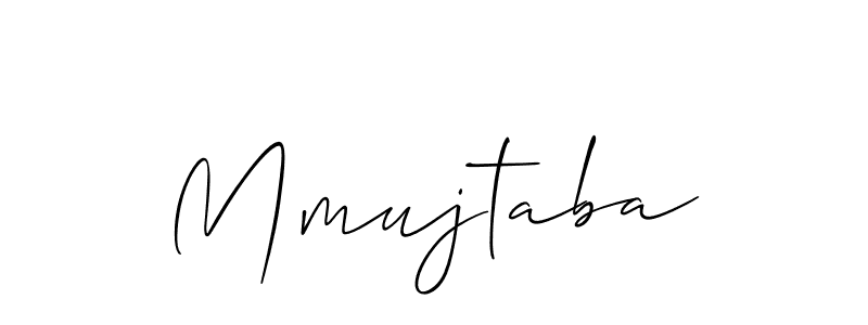 Also we have Mmujtaba name is the best signature style. Create professional handwritten signature collection using Allison_Script autograph style. Mmujtaba signature style 2 images and pictures png