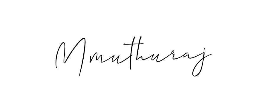 Mmuthuraj stylish signature style. Best Handwritten Sign (Allison_Script) for my name. Handwritten Signature Collection Ideas for my name Mmuthuraj. Mmuthuraj signature style 2 images and pictures png