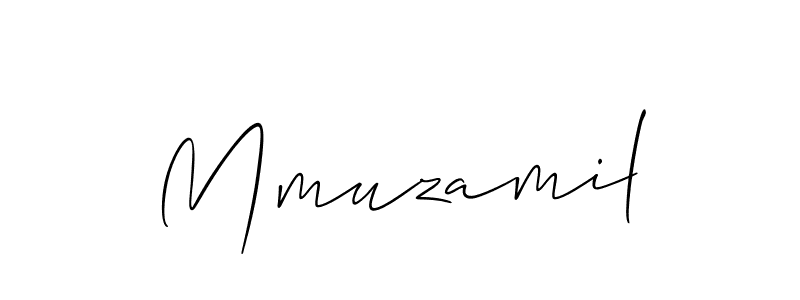 How to make Mmuzamil name signature. Use Allison_Script style for creating short signs online. This is the latest handwritten sign. Mmuzamil signature style 2 images and pictures png