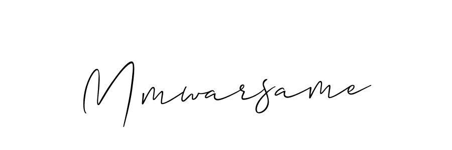 How to make Mmwarsame name signature. Use Allison_Script style for creating short signs online. This is the latest handwritten sign. Mmwarsame signature style 2 images and pictures png