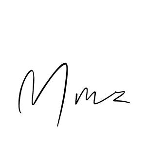 How to make Mmz signature? Allison_Script is a professional autograph style. Create handwritten signature for Mmz name. Mmz signature style 2 images and pictures png