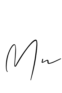 Mn stylish signature style. Best Handwritten Sign (Allison_Script) for my name. Handwritten Signature Collection Ideas for my name Mn. Mn signature style 2 images and pictures png