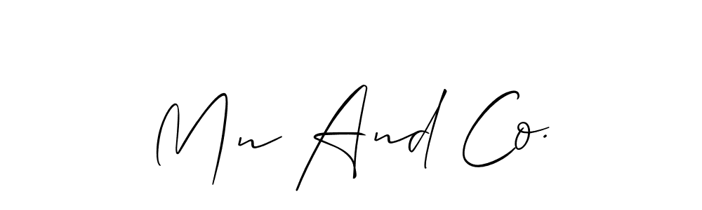 Similarly Allison_Script is the best handwritten signature design. Signature creator online .You can use it as an online autograph creator for name Mn And Co.. Mn And Co. signature style 2 images and pictures png