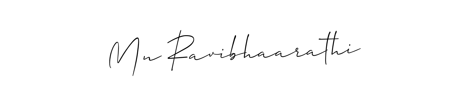 if you are searching for the best signature style for your name Mn Ravibhaarathi. so please give up your signature search. here we have designed multiple signature styles  using Allison_Script. Mn Ravibhaarathi signature style 2 images and pictures png