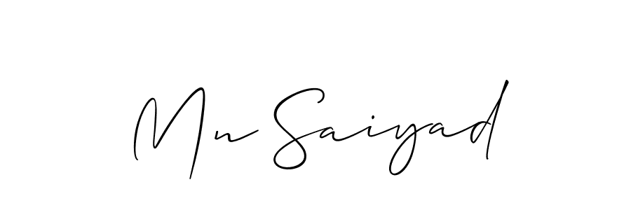 Best and Professional Signature Style for Mn Saiyad. Allison_Script Best Signature Style Collection. Mn Saiyad signature style 2 images and pictures png