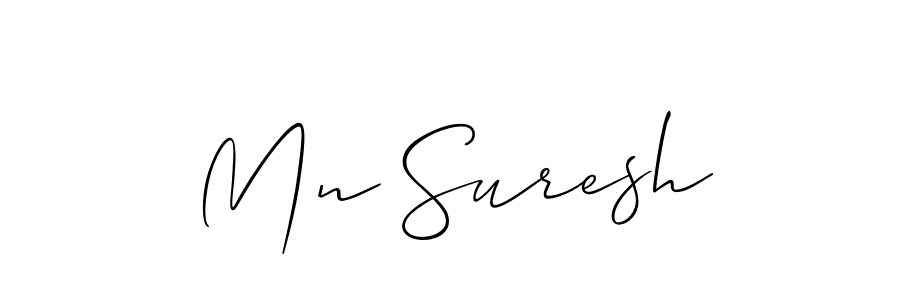 Also we have Mn Suresh name is the best signature style. Create professional handwritten signature collection using Allison_Script autograph style. Mn Suresh signature style 2 images and pictures png