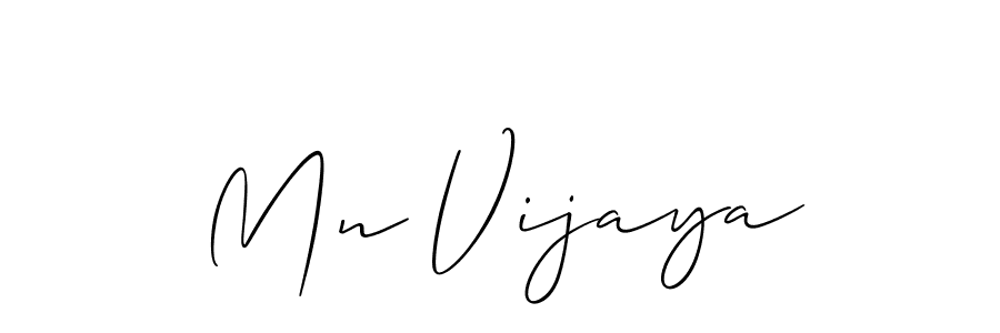 The best way (Allison_Script) to make a short signature is to pick only two or three words in your name. The name Mn Vijaya include a total of six letters. For converting this name. Mn Vijaya signature style 2 images and pictures png