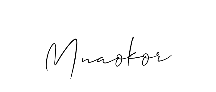 Make a beautiful signature design for name Mnaokor. Use this online signature maker to create a handwritten signature for free. Mnaokor signature style 2 images and pictures png