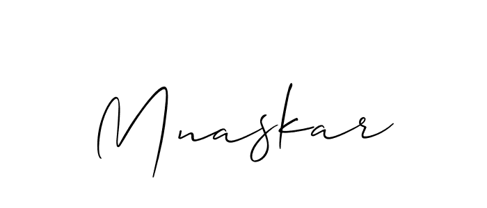 You can use this online signature creator to create a handwritten signature for the name Mnaskar. This is the best online autograph maker. Mnaskar signature style 2 images and pictures png