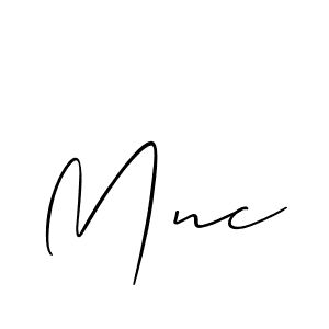 Also we have Mnc name is the best signature style. Create professional handwritten signature collection using Allison_Script autograph style. Mnc signature style 2 images and pictures png