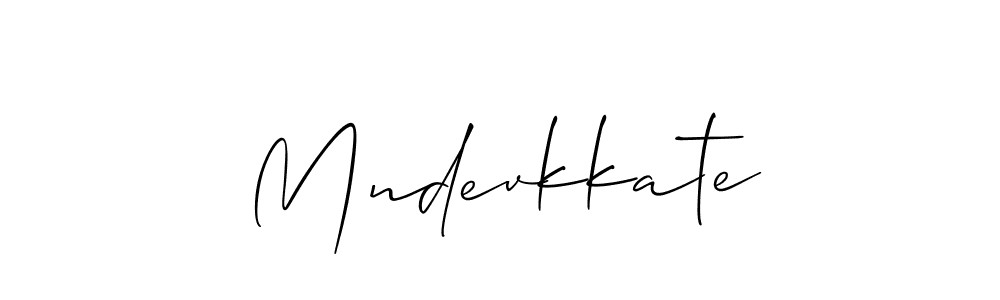 How to make Mndevkkate signature? Allison_Script is a professional autograph style. Create handwritten signature for Mndevkkate name. Mndevkkate signature style 2 images and pictures png