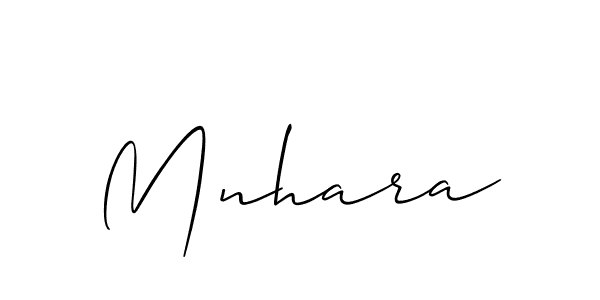 How to make Mnhara name signature. Use Allison_Script style for creating short signs online. This is the latest handwritten sign. Mnhara signature style 2 images and pictures png