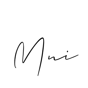 How to make Mni name signature. Use Allison_Script style for creating short signs online. This is the latest handwritten sign. Mni signature style 2 images and pictures png