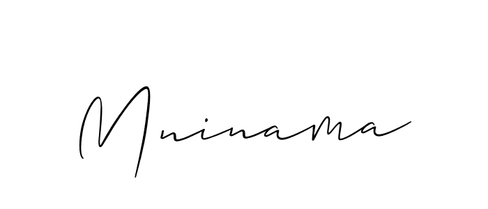 Best and Professional Signature Style for Mninama. Allison_Script Best Signature Style Collection. Mninama signature style 2 images and pictures png