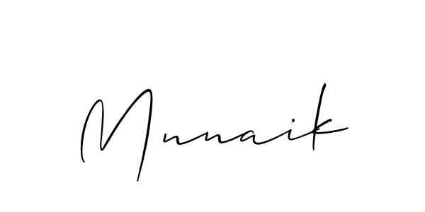 You should practise on your own different ways (Allison_Script) to write your name (Mnnaik) in signature. don't let someone else do it for you. Mnnaik signature style 2 images and pictures png