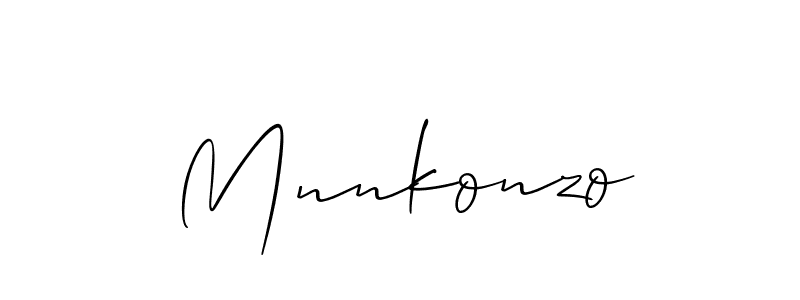 How to make Mnnkonzo name signature. Use Allison_Script style for creating short signs online. This is the latest handwritten sign. Mnnkonzo signature style 2 images and pictures png