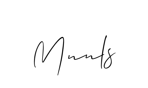 Best and Professional Signature Style for Mnnls. Allison_Script Best Signature Style Collection. Mnnls signature style 2 images and pictures png