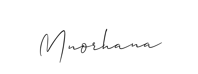 Best and Professional Signature Style for Mnorhana. Allison_Script Best Signature Style Collection. Mnorhana signature style 2 images and pictures png