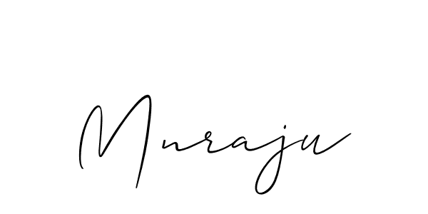How to make Mnraju name signature. Use Allison_Script style for creating short signs online. This is the latest handwritten sign. Mnraju signature style 2 images and pictures png