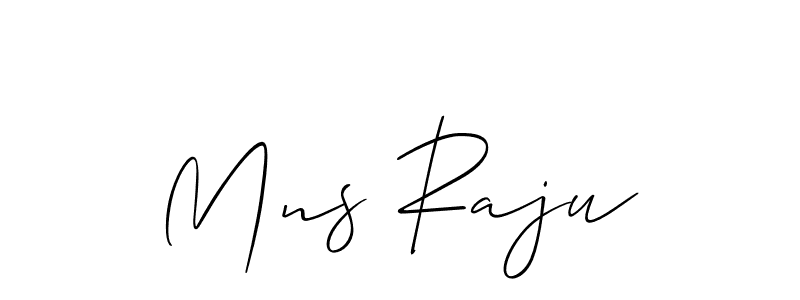 Make a short Mns Raju signature style. Manage your documents anywhere anytime using Allison_Script. Create and add eSignatures, submit forms, share and send files easily. Mns Raju signature style 2 images and pictures png