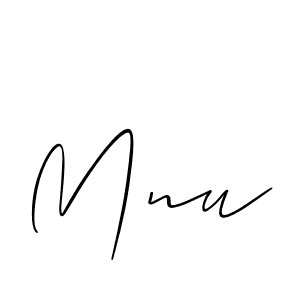 Make a short Mnu signature style. Manage your documents anywhere anytime using Allison_Script. Create and add eSignatures, submit forms, share and send files easily. Mnu signature style 2 images and pictures png