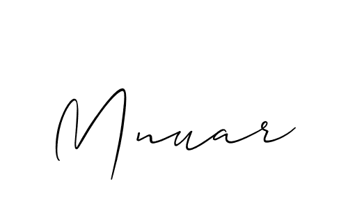 Once you've used our free online signature maker to create your best signature Allison_Script style, it's time to enjoy all of the benefits that Mnuar name signing documents. Mnuar signature style 2 images and pictures png