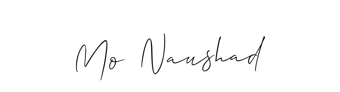 Make a beautiful signature design for name Mo  Naushad. With this signature (Allison_Script) style, you can create a handwritten signature for free. Mo  Naushad signature style 2 images and pictures png