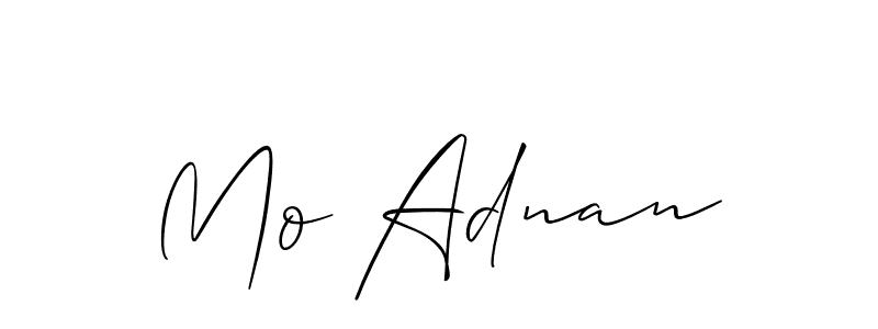 How to Draw Mo Adnan signature style? Allison_Script is a latest design signature styles for name Mo Adnan. Mo Adnan signature style 2 images and pictures png