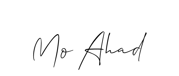 How to Draw Mo Ahad signature style? Allison_Script is a latest design signature styles for name Mo Ahad. Mo Ahad signature style 2 images and pictures png