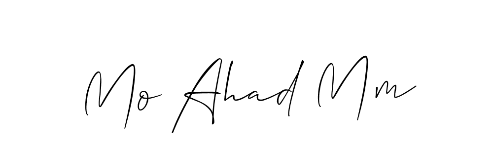 Also we have Mo Ahad Mm name is the best signature style. Create professional handwritten signature collection using Allison_Script autograph style. Mo Ahad Mm signature style 2 images and pictures png