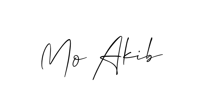 Create a beautiful signature design for name Mo Akib. With this signature (Allison_Script) fonts, you can make a handwritten signature for free. Mo Akib signature style 2 images and pictures png