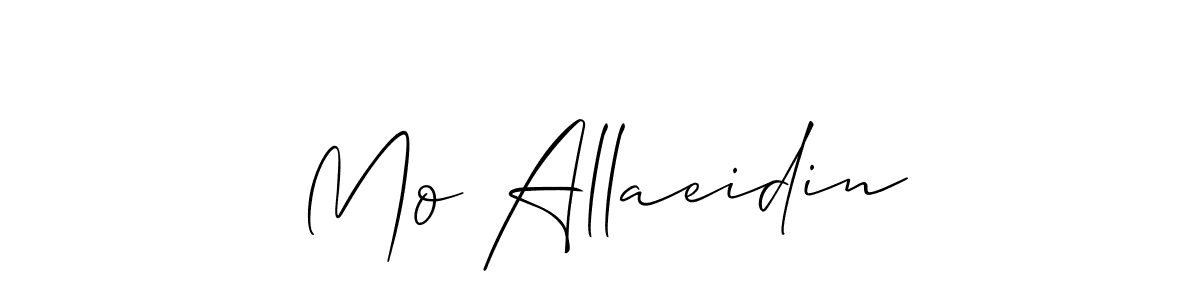 Use a signature maker to create a handwritten signature online. With this signature software, you can design (Allison_Script) your own signature for name Mo Allaeidin. Mo Allaeidin signature style 2 images and pictures png