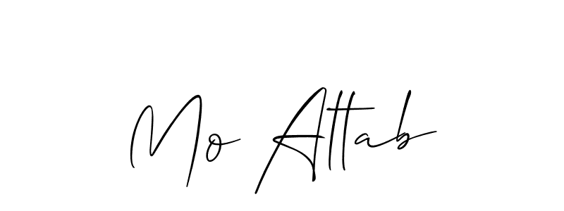 if you are searching for the best signature style for your name Mo Altab. so please give up your signature search. here we have designed multiple signature styles  using Allison_Script. Mo Altab signature style 2 images and pictures png